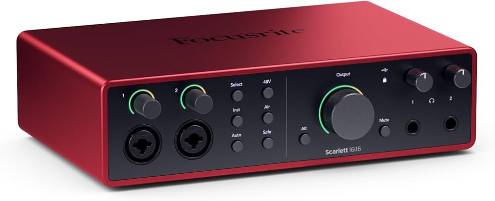 Focusrite Scarlett 16i16 4th Gen for Musicians, Songwriters